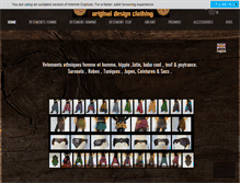 Tablet Screenshot of ethnique-vetements.com